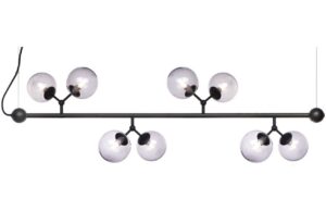 Halo Design Skleněné závěsné světlo Atom 123 cm