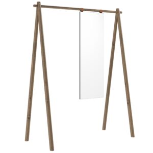 Karup Design Dřevěný věšák Hongi se zrcadlem 177 x 150 cm