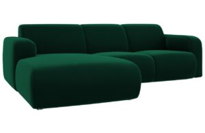 Windsor & Co Sametová rohová pohovka Lola 250 cm