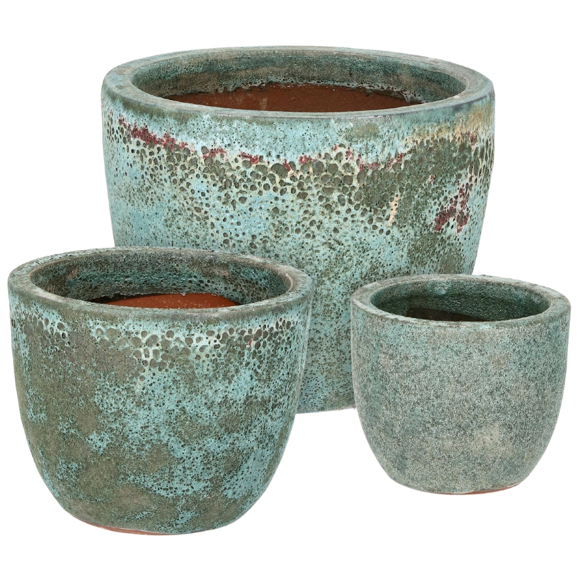 Bizzotto Set terrazzo zahradních květináčů Duyen 18/24/31 cm
