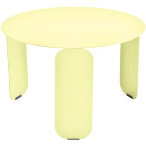 Citronově žlutý kovový zahradní konferenční stolek Fermob Bebop 60 cm
