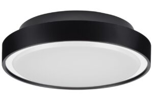 Černé kovové venkovní stropní LED světlo Nova Luce Sky 30 cm