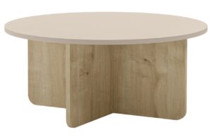 Marckeric Krémový konferenční stolek Hillary 80 cm