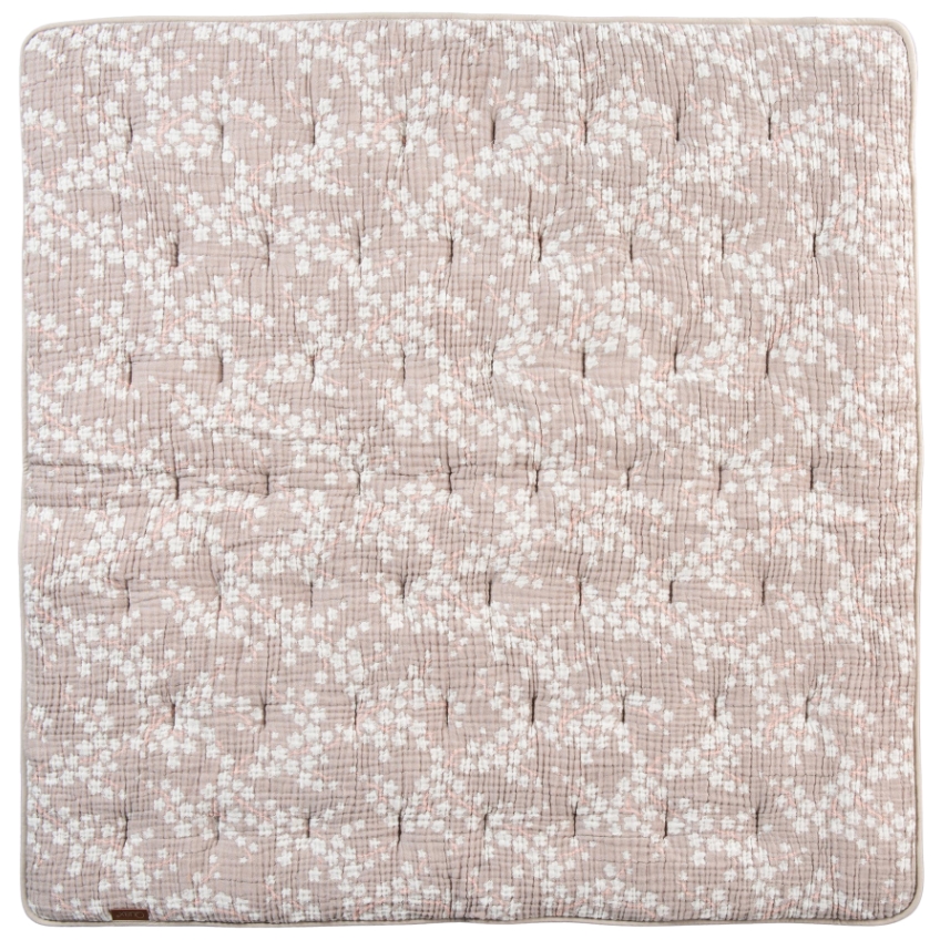 Růžová mušelínová hrací deka Quax Natural 100 x 100 cm