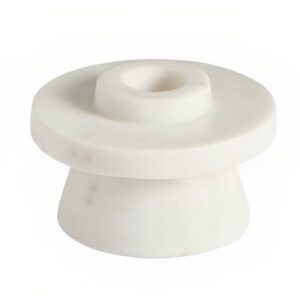 Kave Home Bílý mramorový svícen Zalvori 7