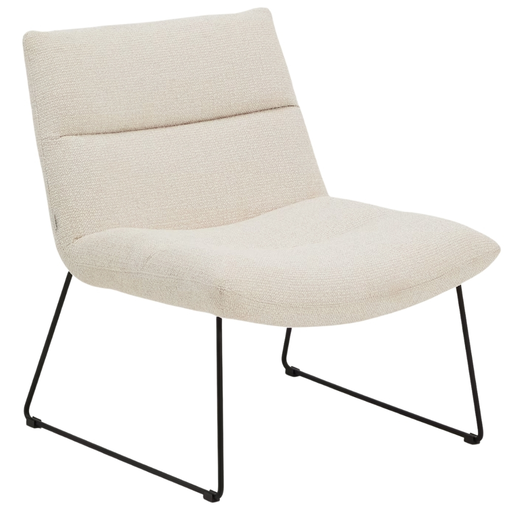 Kave Home Béžové čalouněné křeslo Asen