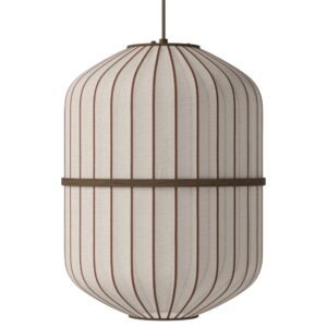 Bolia Tmavé dubové závěsné světlo Lucén Cylinder 40 cm