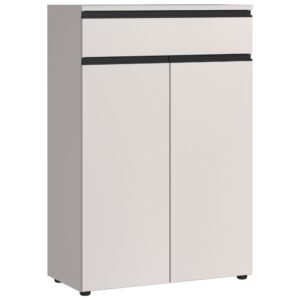 Germania Krémově bílá kancelářská skříň Bedano 120 x 81 cm se zásuvkou