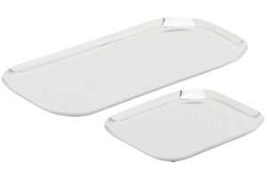 Kave Home Set dvou nerezových táců Nirela 29