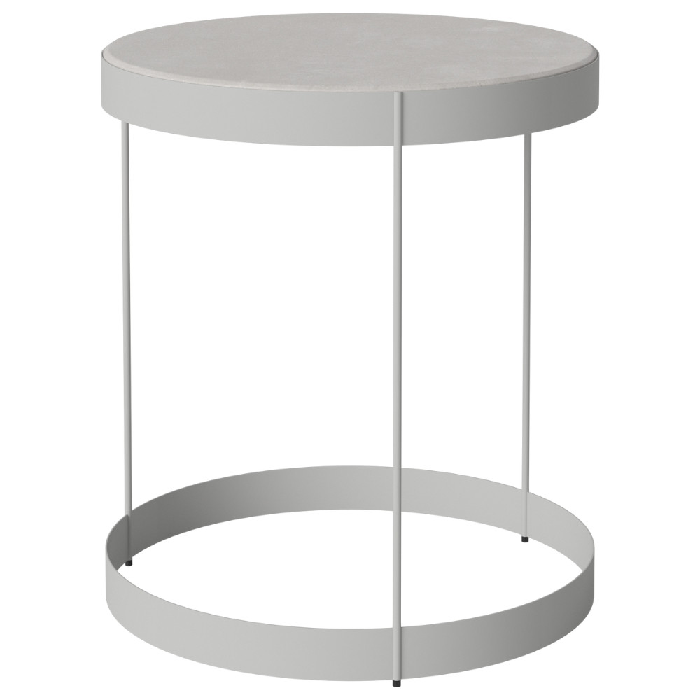 Bolia Šedý betonový konferenční stolek Drum 40 cm
