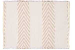 Kave Home Béžová bavlněná koupelnová předložka Bina 50 x 70 cm