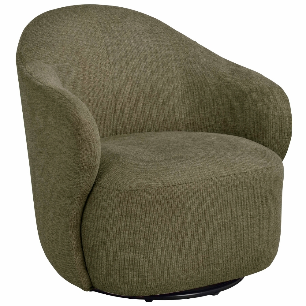 Rowico Zelené otočné křeslo CHAPELTOWN