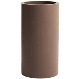 Kave Home Hnědý cementový zahradní květináč Aiguablava 80 x 42 cm