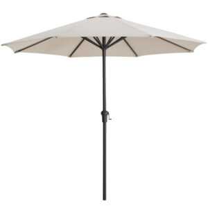 Kave Home Béžovo-šedý slunečník Milna ø 300 cm