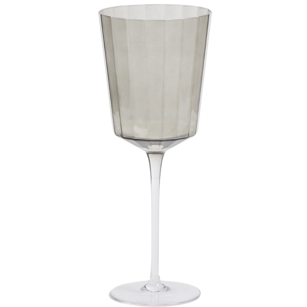 Kave Home Šedá sklenice na víno Clarien 395 ml