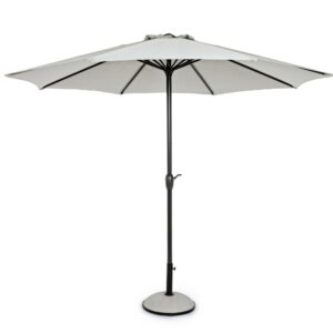 Bizzotto Světle šedý slunečník Kalife Ø 300 cm