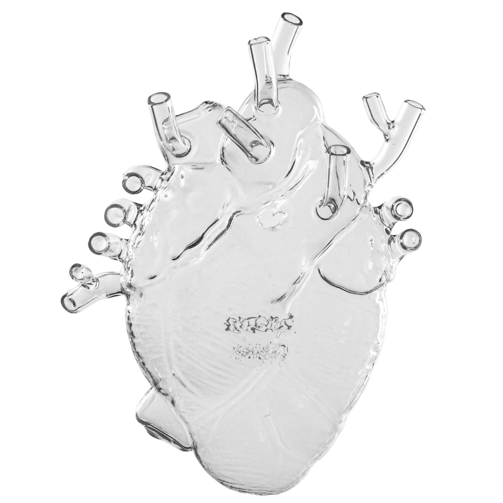 Seletti Skleněná váza Love in Bloom 25 cm