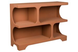 Dutchbone Terakotově oranžová knihovna DUNDEE 85 x 120 cm