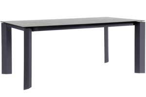 Bizzotto Antracitově šedý keramický zahradní stůl Otavio 180 x 95 cm