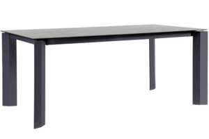 Bizzotto Antracitově šedý keramický zahradní stůl Otavio 180 x 95 cm