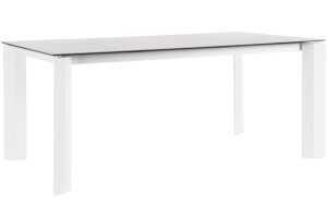 Bizzotto Bílý keramický zahradní stůl Otavio 180 x 95 cm