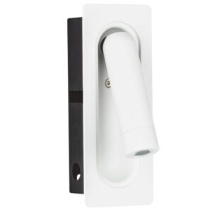 Nova Luce Bílé kovové nástěnné LED světlo Inlite