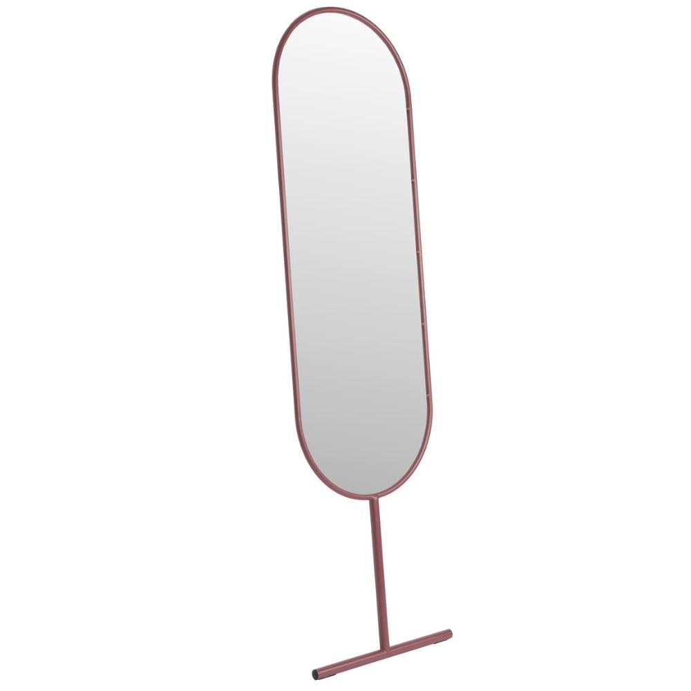 Zuiver Červené kovové stojací zrcadlo TESS 166 cm