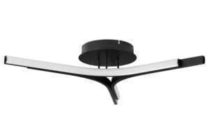 Nova Luce Černé kovové stropní LED světlo Nue 70 cm