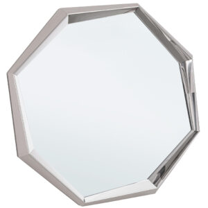 Bizzotto Stříbrné kovové závěsné zrcadlo Gursky 80 x 80 cm