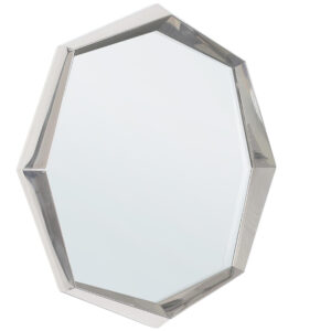 Bizzotto Stříbrné kovové závěsné zrcadlo Gursky 120 x 120 cm