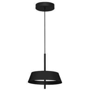 Nova Luce Černé kovové závěsné LED světlo Velio 35 cm