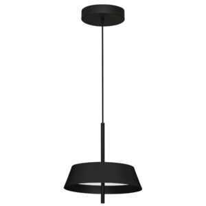 Nova Luce Černé kovové závěsné LED světlo Velio 35 cm