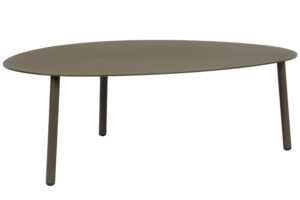 Bizzotto Zelený kovový zahradní stolek Sparky 100 x 70 cm