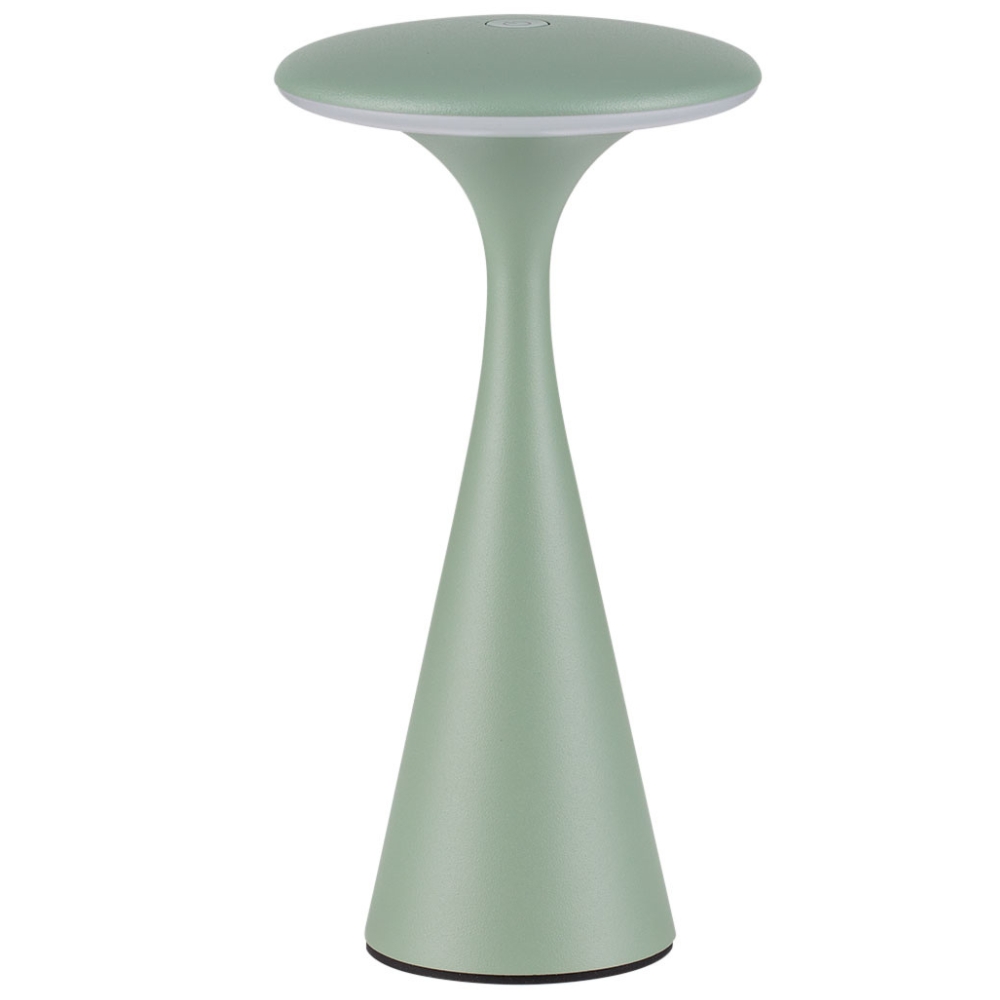 Nova Luce Zelená kovová nabíjecí stolní LED lampa Grigio