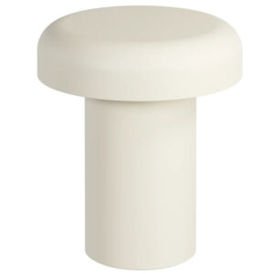 noo.ma Béžový kovový zahradní stolek Miko ⌀ 40 cm