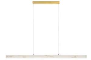 Nova Luce Bílé závěsné LED světlo Vaster 120 cm se zlatým zavěšením