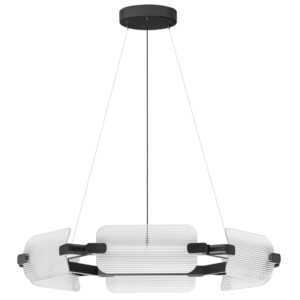 Nova Luce Skleněné závěsné LED světlo Emery 82 cm