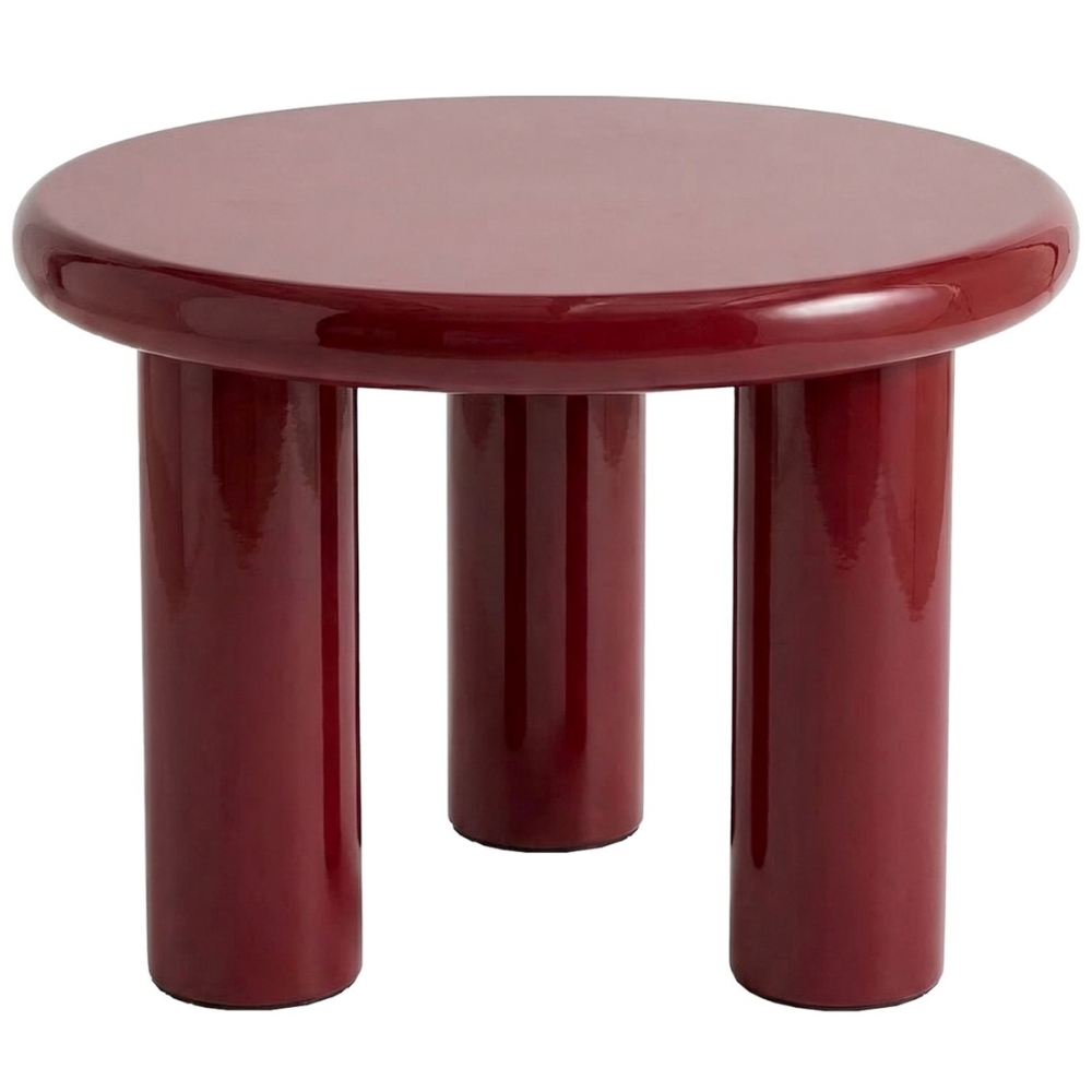 Jotex Tmavě červený konferenční stolek TED 60 cm