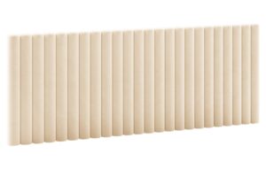 Micadoni Béžové sametové čelo k posteli Mistero 240 cm