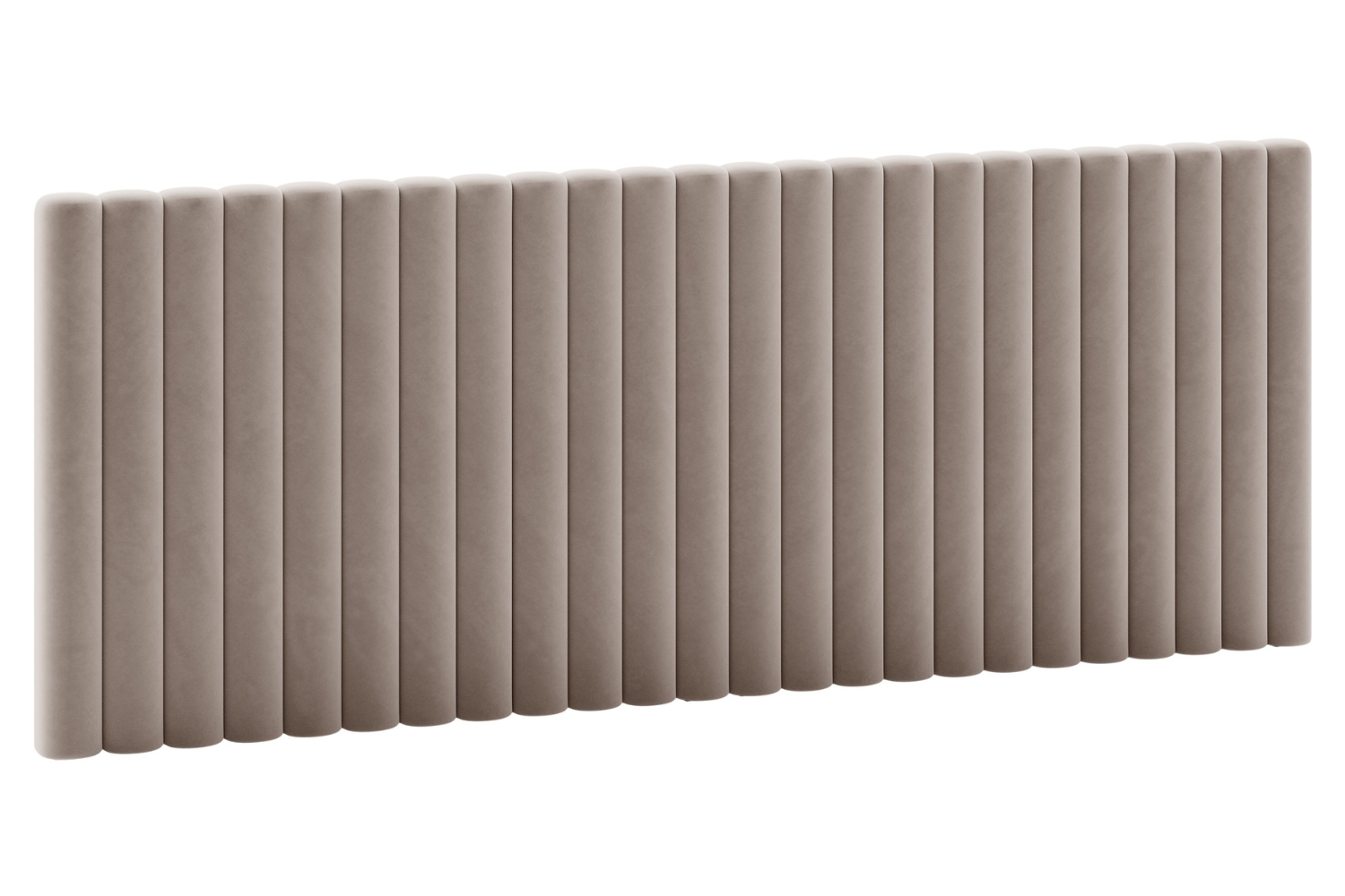 Micadoni Hnědé sametové čelo k posteli Mistero 240 cm