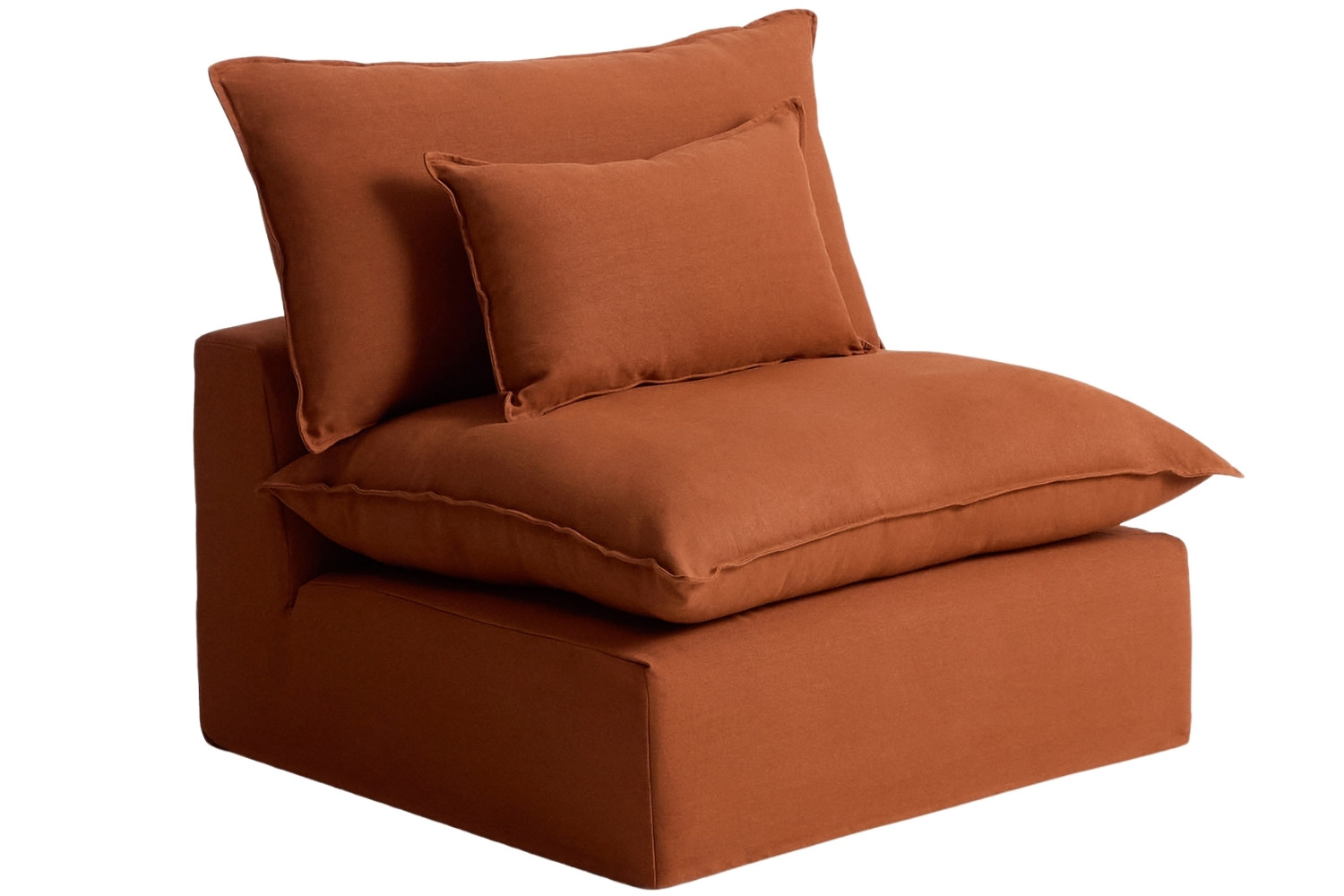 Kave Home Terakotové křeslo Anarela 110 cm s odnímatelným potahem