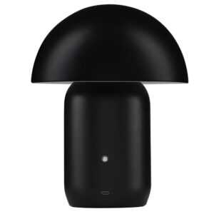 Nova Luce Černá kovová nabíjecí stolní LED lampa Pois