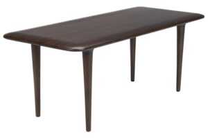 Dutchbone Tmavě hnědý dřevěný konferenční stolek ELROY 110 x 38 cm