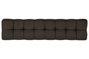 noo.ma Hnědé bouclé čelo k posteli Bolbi 166 cm