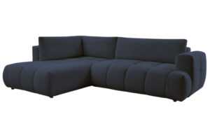 Bobochic Paris Tmavě modrá bouclé rozkládací pohovka Fuji 282 cm