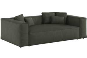 Cosmopolitan Design Tmavě zelená trojmístná pohovka Aveiro 220 cm
