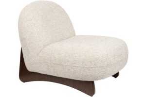 Dutchbone Béžové čalouněné lounge křeslo LOOM