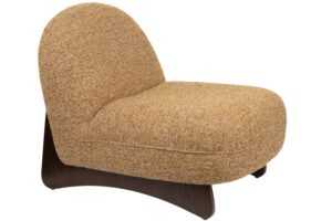 Dutchbone Hnědé čalouněné lounge křeslo LOOM