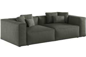 Cosmopolitan Design Tmavě zelená čtyřmístná pohovka Aveiro 236 cm